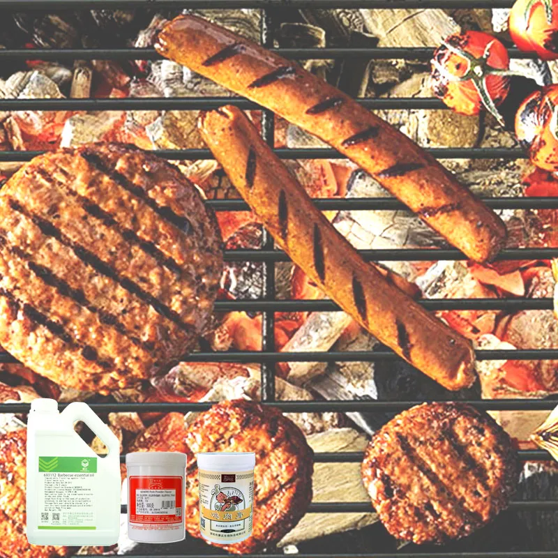 Grilled meat with flavor products