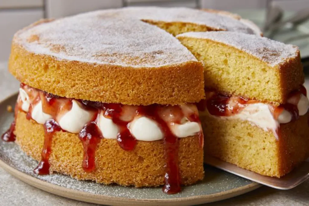 Commercial sponge cake recipe featuring heat stable bakery liquid flavor