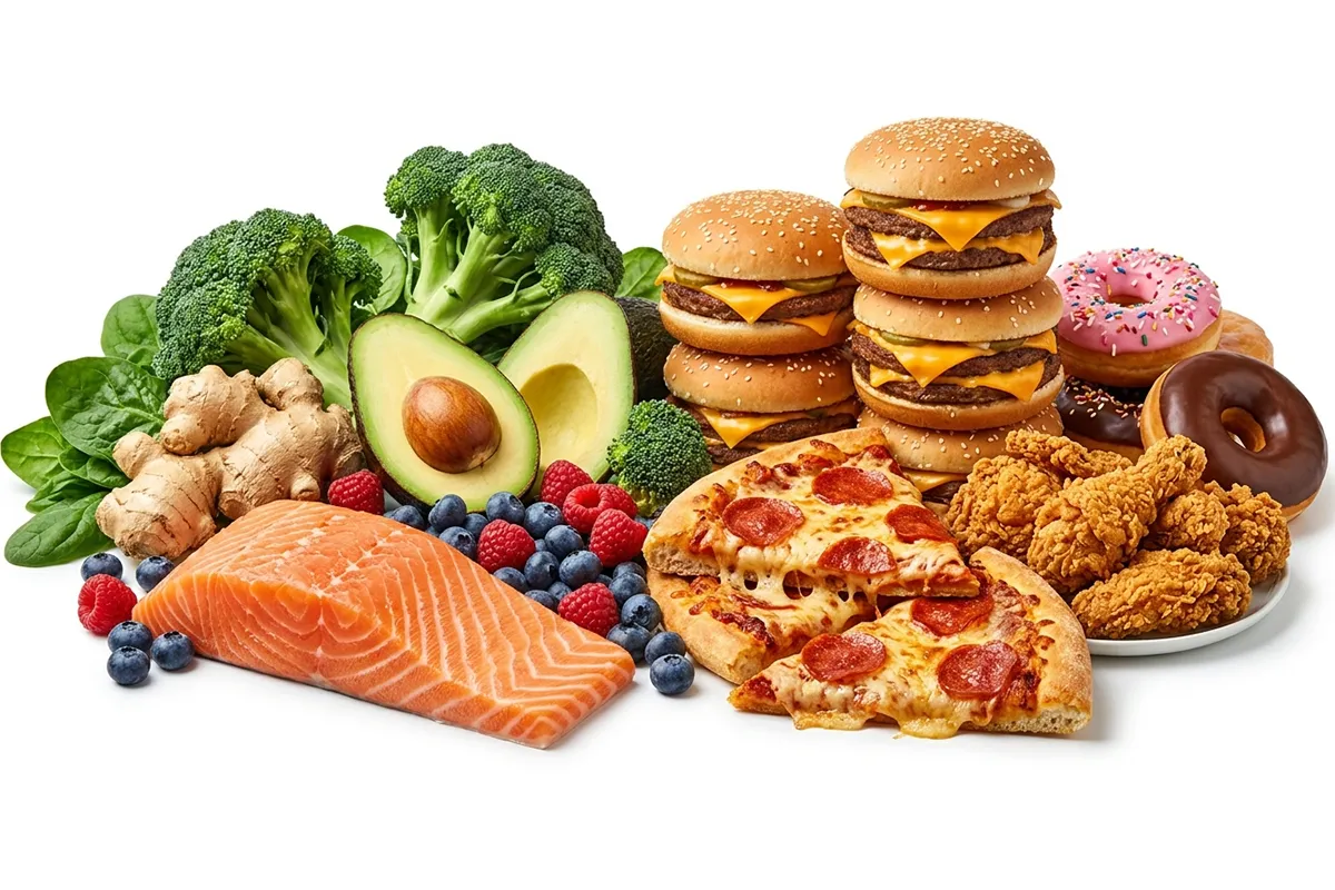 Comparison of whole natural foods vs ultra-processed foods