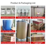 Industrial flavor packaging specifications