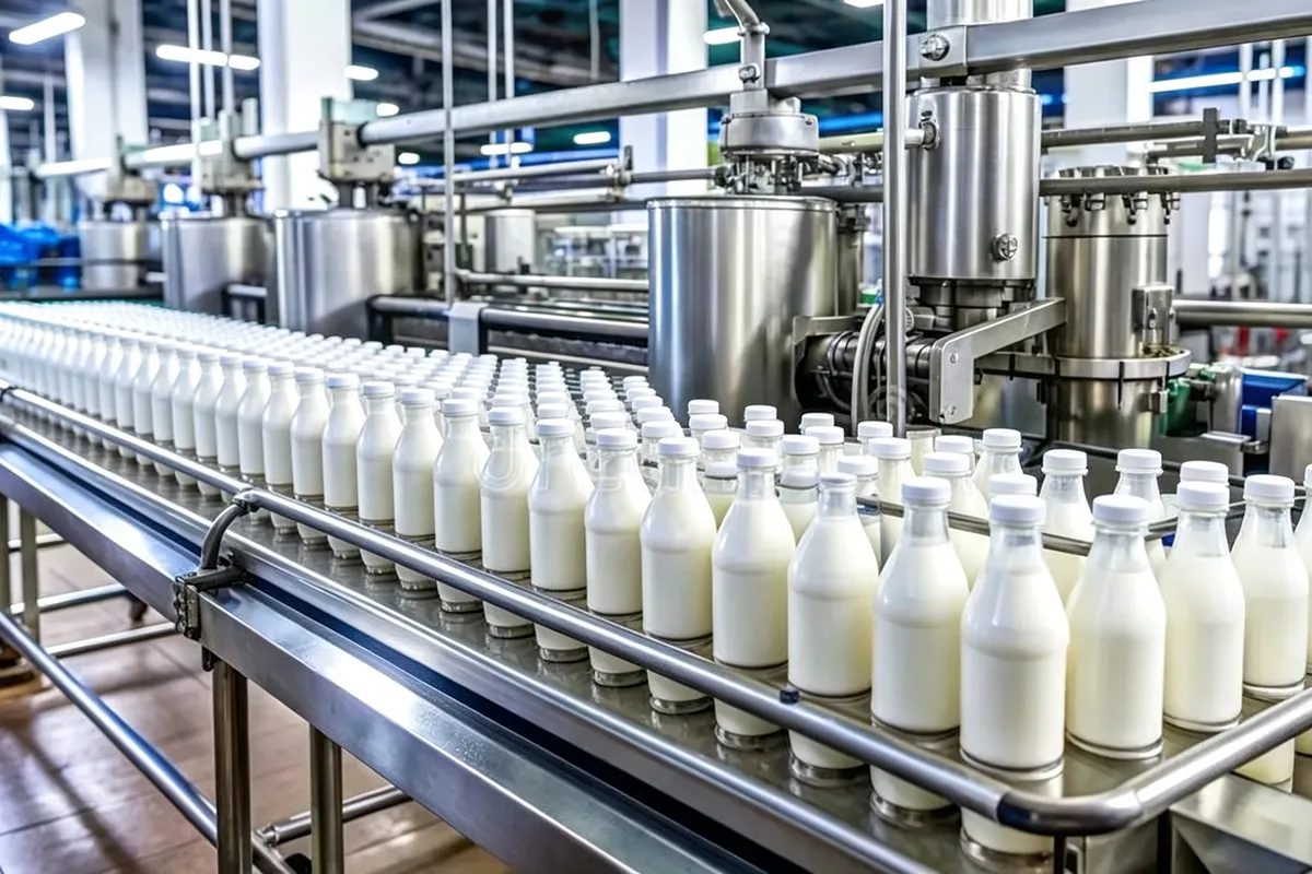 Automated dairy production line