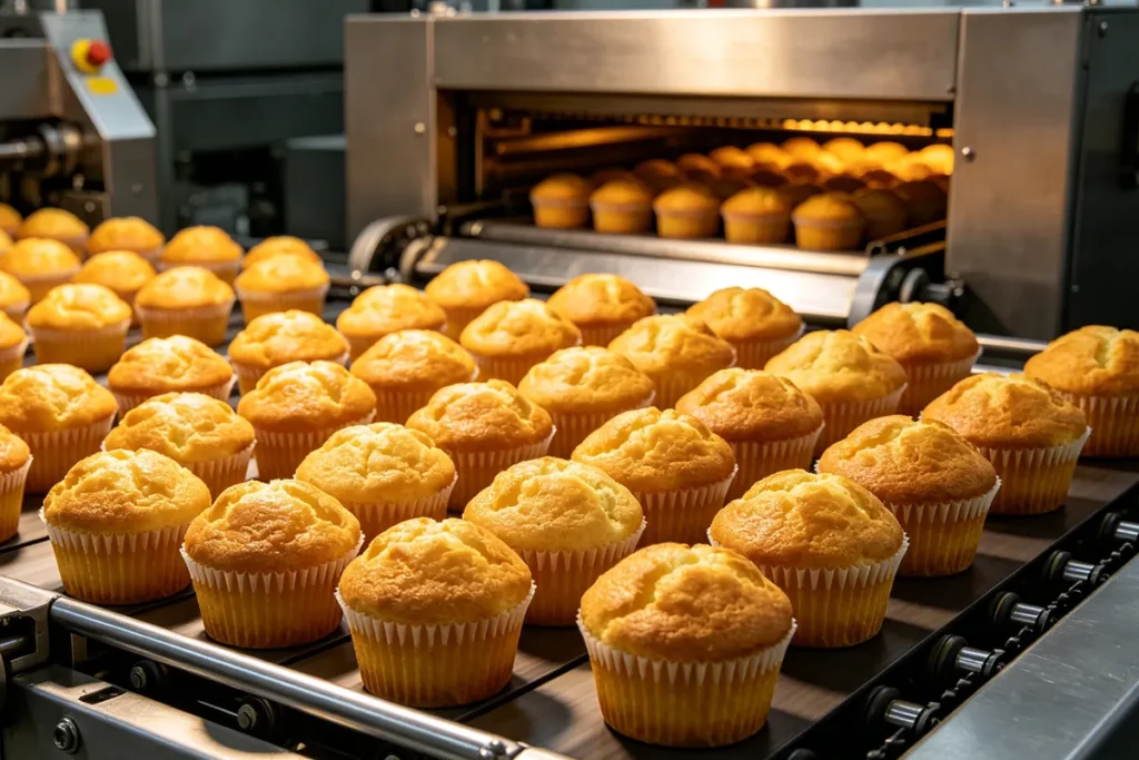 Baking flavoring in mass-produced cupcakes