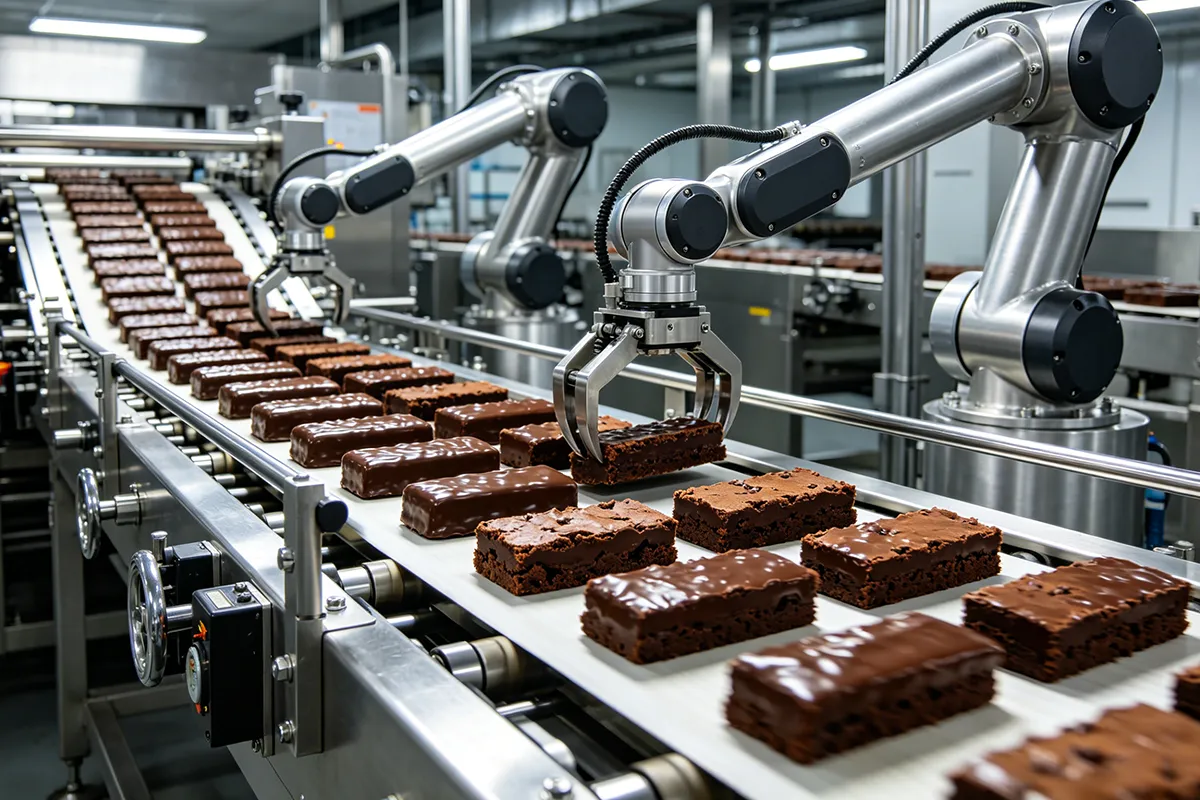 Industrial chocolate manufacturing line
