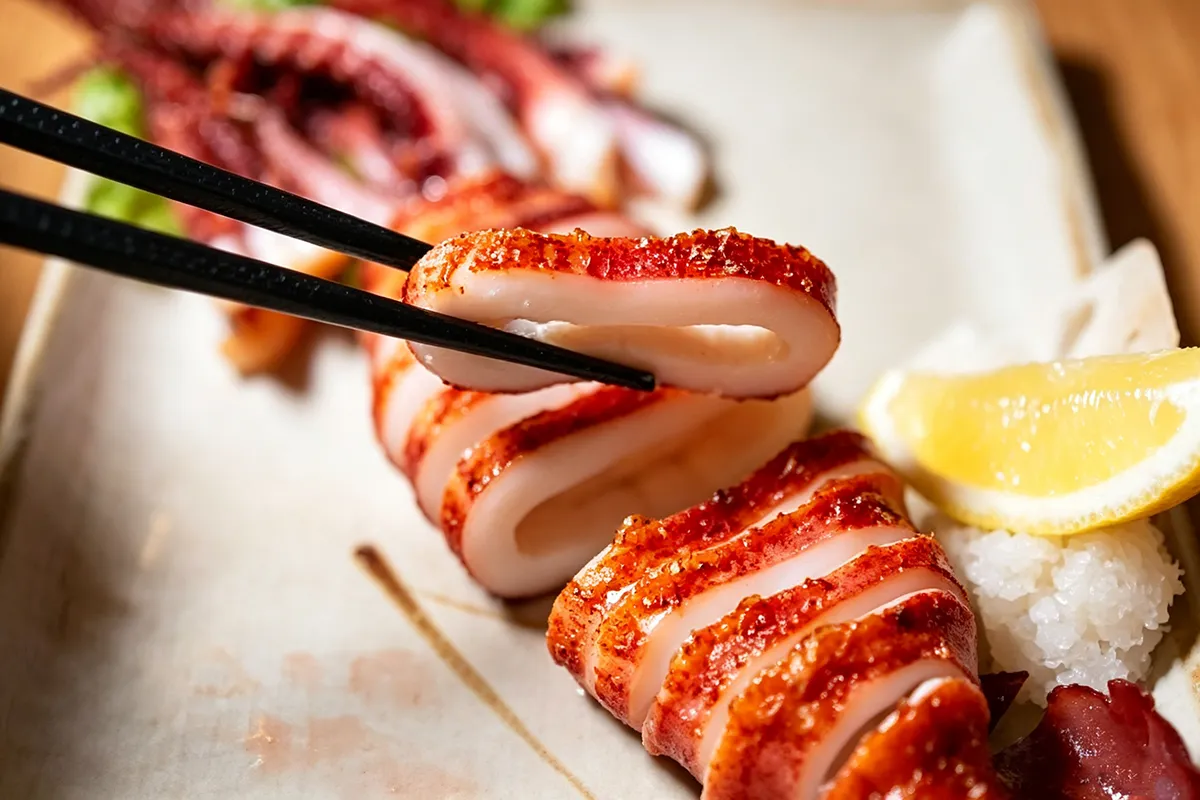 Savory flavoring in marinated meat